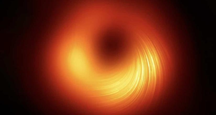 UNAM capta por primera vez campos magnéticos de un agujero negro.