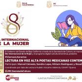 Por culminar programación en torno al día internacional de la mujer de la secretaría de cultura de Baja California.