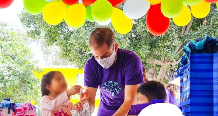 Fundación esperanza contigo celebra el día del niño en tres casas hogar de Tijuana