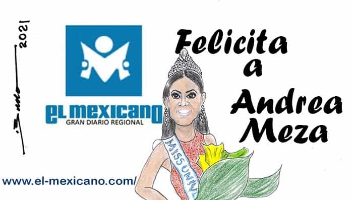 Felicitaciones a Miss Universo Andrea Meza