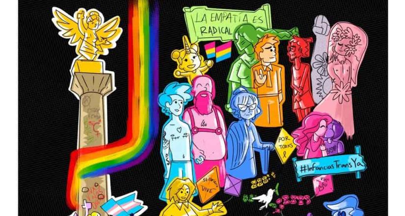 Presentación del cartel e información sobre la Edición 43 de la Marcha del Orgullo LGBTTTI+ de la Ciudad de México.
