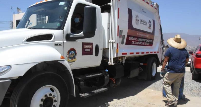 Brinda Gobierno de Ensenada servicio regular en el 97% de las rutas de recolección de basura