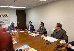 Senador Novelo mantiene encuentro con Esteban Moctezuma embajador de México en Estados Unidos