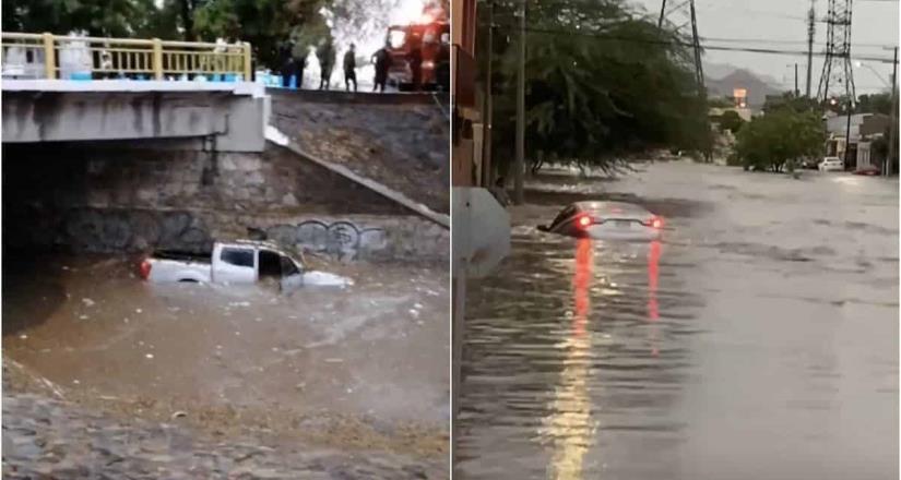 Tormenta deja 2 muertos y desborde de arroyos en Hermosillo