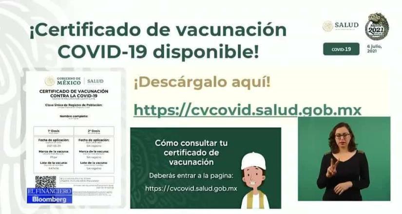 Este es el proceso para obtener el certificado de vacunación Covid.