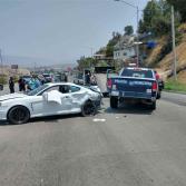 Aparatoso accidente involucra a 7 vehículos en bulevar Rosas Magallón