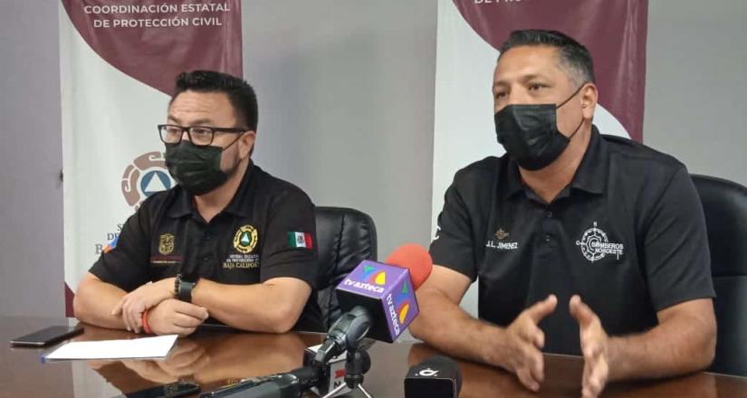 Protección civil de Baja California aplicará cursos de supervivencia para bomberos