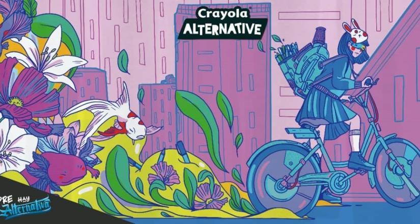 Crayola Alternative lleva el talento de artistas mexicanos a las calles de CDMX, Guadalajara y Monterrey.