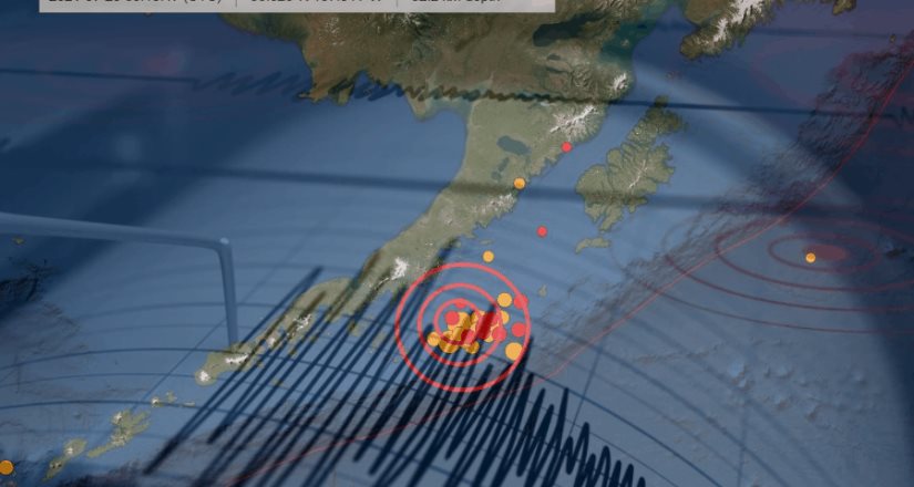 Terremoto de  8.2 grados de magnitud sacude las costas de Alaska