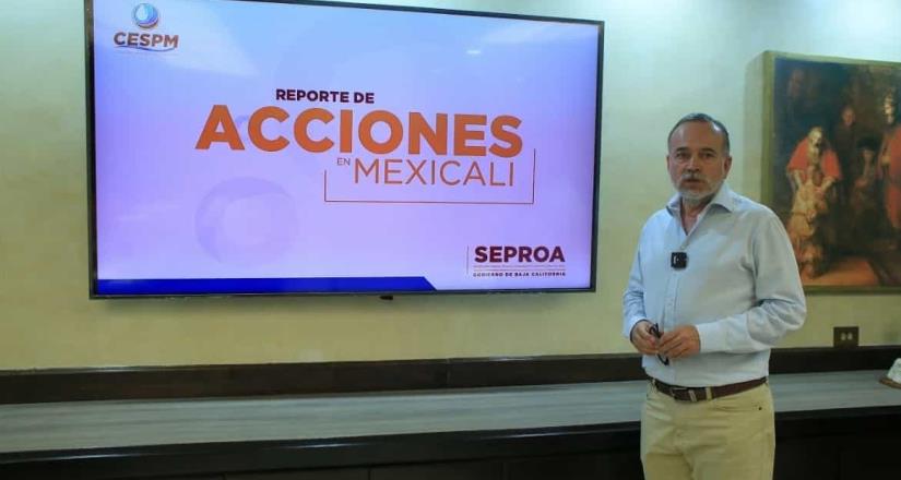 Avanzan obras para mejorar la conducción y manejo del agua en Mexicali