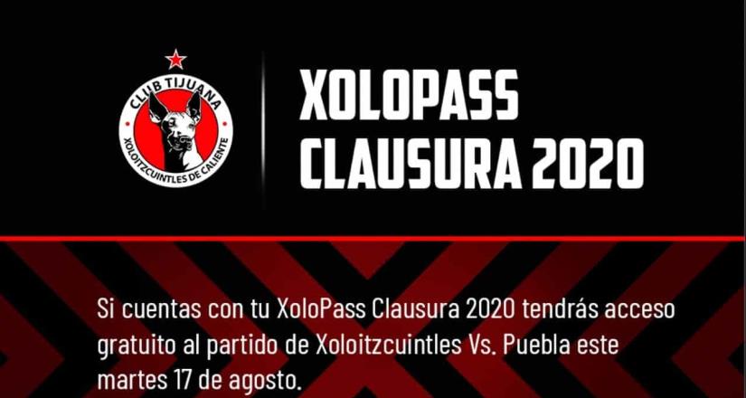 Acceso gratuito al público con Xolopass - Jornada 5 - Xolos VS Puebla