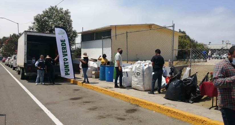 Reúne Gobierno de Ensenada 268 toneladas de materiales reciclables en puntos verdes