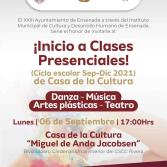 Por iniciar cursos y talleres en Casa de la Cultura “Miguel de Anda Jacobsen”
