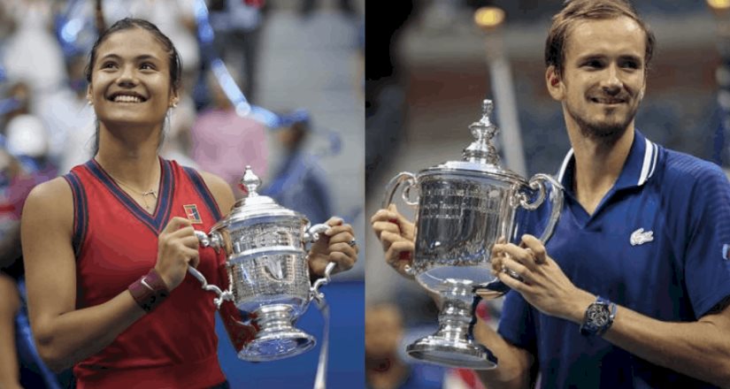 Medvedev y Emma Raducanu nuevos campeones del US Open