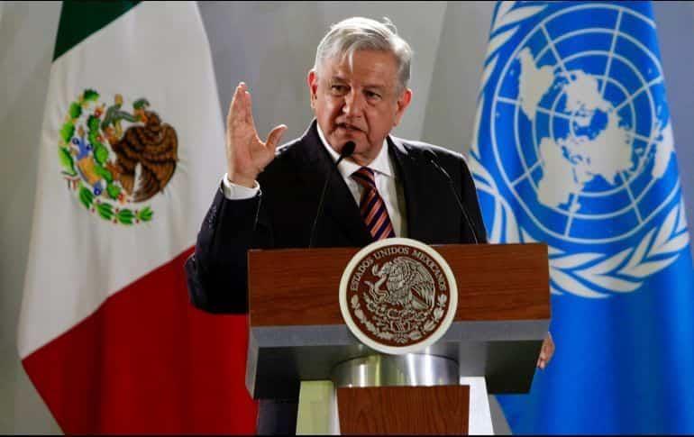 AMLO confirma asistencia a la ONU para hablar de corrupción