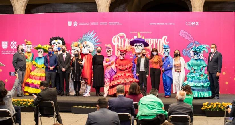 Presenta Gobierno Capitalino desfile internacional del día de muertos “Celebrando a la Vida” en la ciudad de México