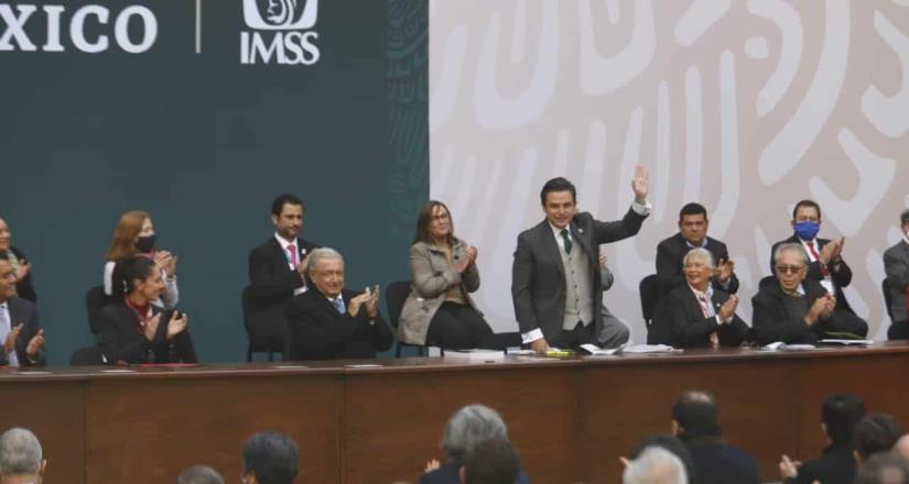Realiza IMSS 112 Asamblea General Ordinaria en Palacio Nacional
