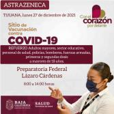 Continua vacunación contra Covid-19 hoy lunes en BC