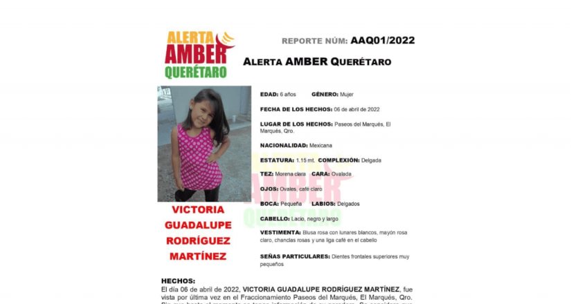 Hallan cuerpo de una menor reportada como desaparecida en Querétaro