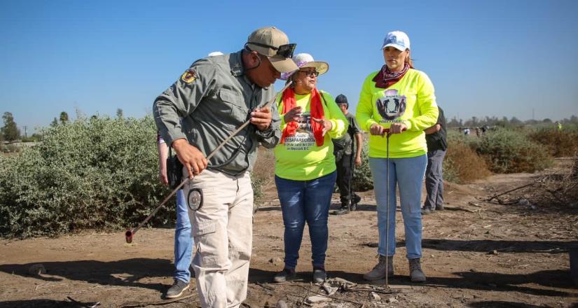 Acompaña Marina del Pilar a madres de desaparecidos en Operativo de Búsqueda