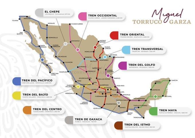 Se ampliará la ruta del Tren del Pacífico no solo hasta Tijuana, sino con una estación en Los Cabos