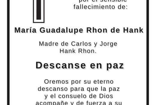 María Guadalupe Rhon de Hank