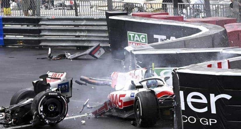 Monoplaza de Mick Schumacher se destroza; el piloto está a salvo