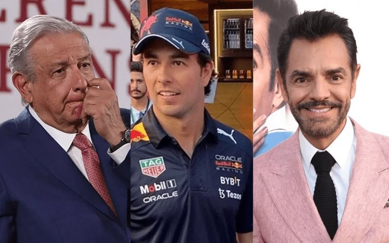 AMLO, Derbez y la felicitación al Checo Pérez en la mañanera