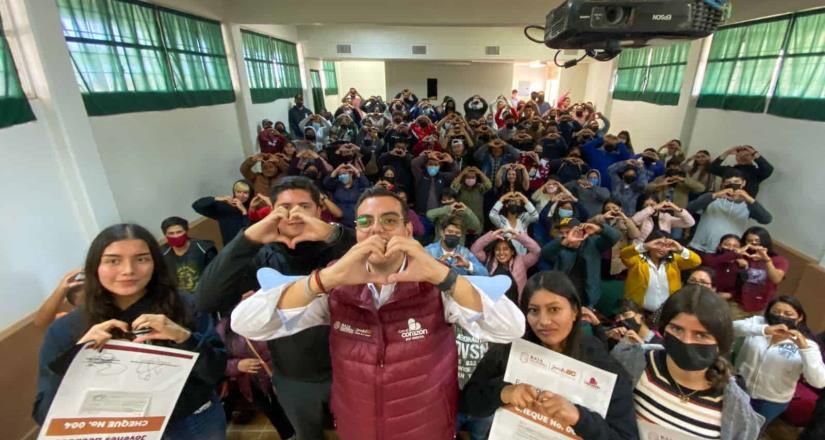 Concluye Juventud BC entrega de bocas con estudiantes de San Quintín
