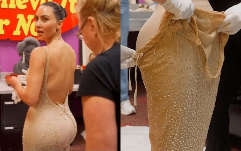 Kim Kardashian causó graves daños al vestido de Marilyn Monroe luego de usarlo en la Met Gala 2022