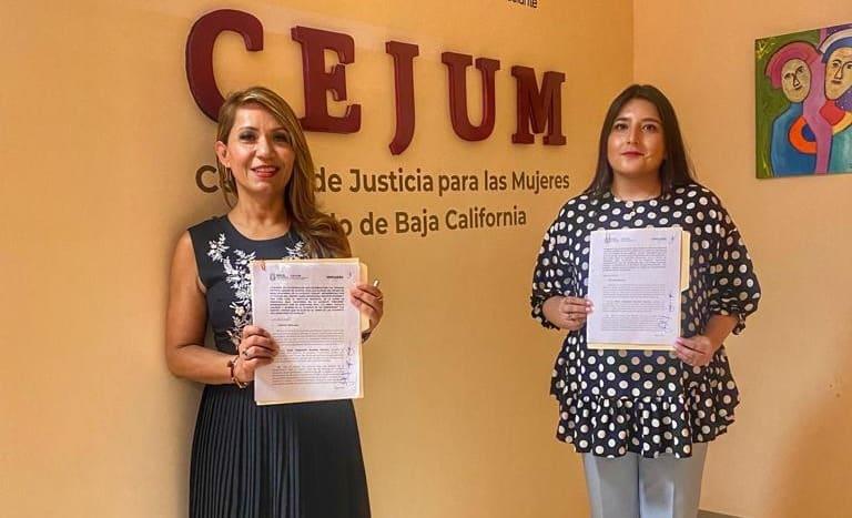 Firma Inmujere convenio con el Centro de Justicia para Mujeres