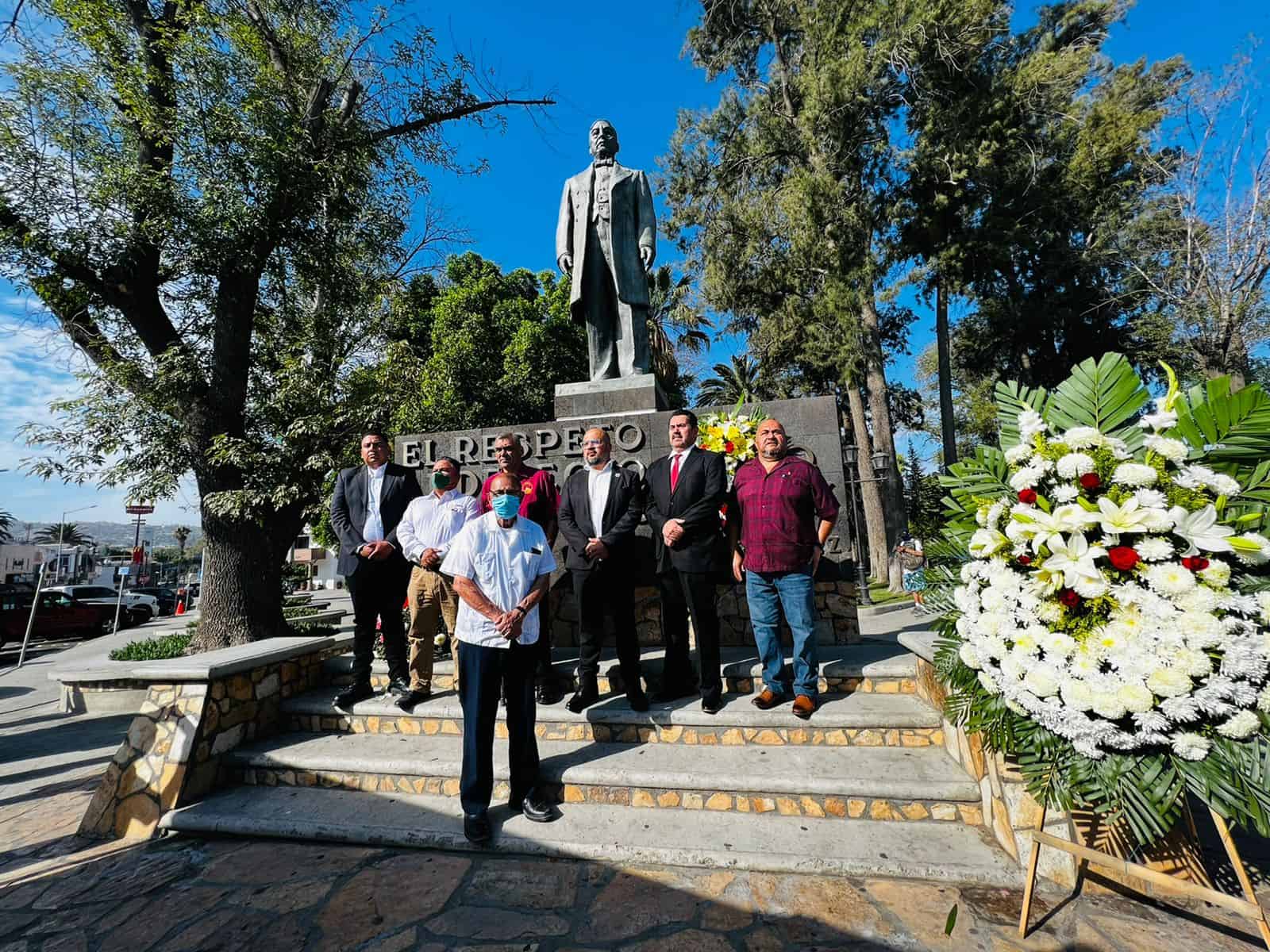 Gobierno de Tecate conmemoran 150 aniversario luctuoso de Benito Juárez