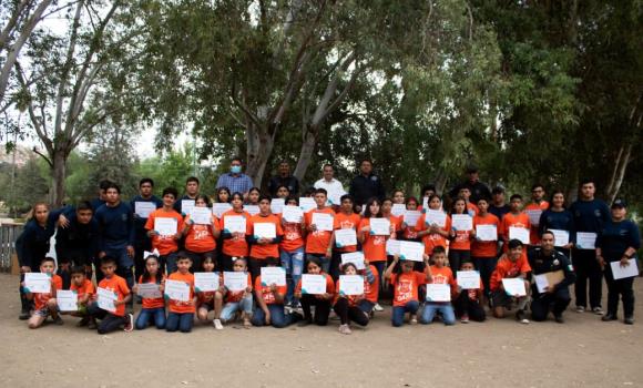 60 niños, niñas y adolescentes concluye "Curso de Verano Prevención del Delito