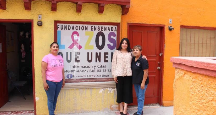 Promueve Inmujere campaña de Ensenada Lazos Que Unen en pro pacientes con cáncer