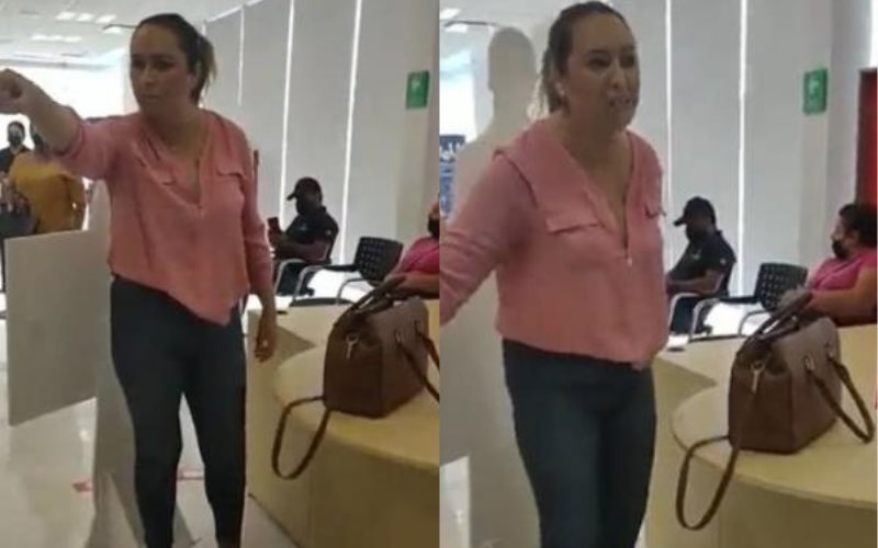 Mujer se convierte en Lady DEA por insultar a empleados de un banco en Coahuila