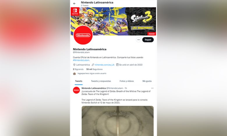 Nintendo lanza su cuenta oficial de Twitter para LATAM