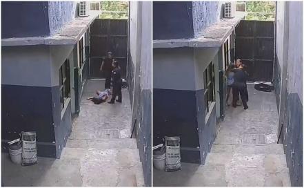 Sale a la luz video en el que policías de Oaxaca golpean a Abigail
