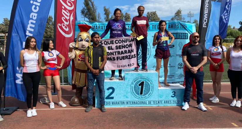 Más de 2000 corredores participaron en el Medio Maratón Internacional Tecate Aries 2022