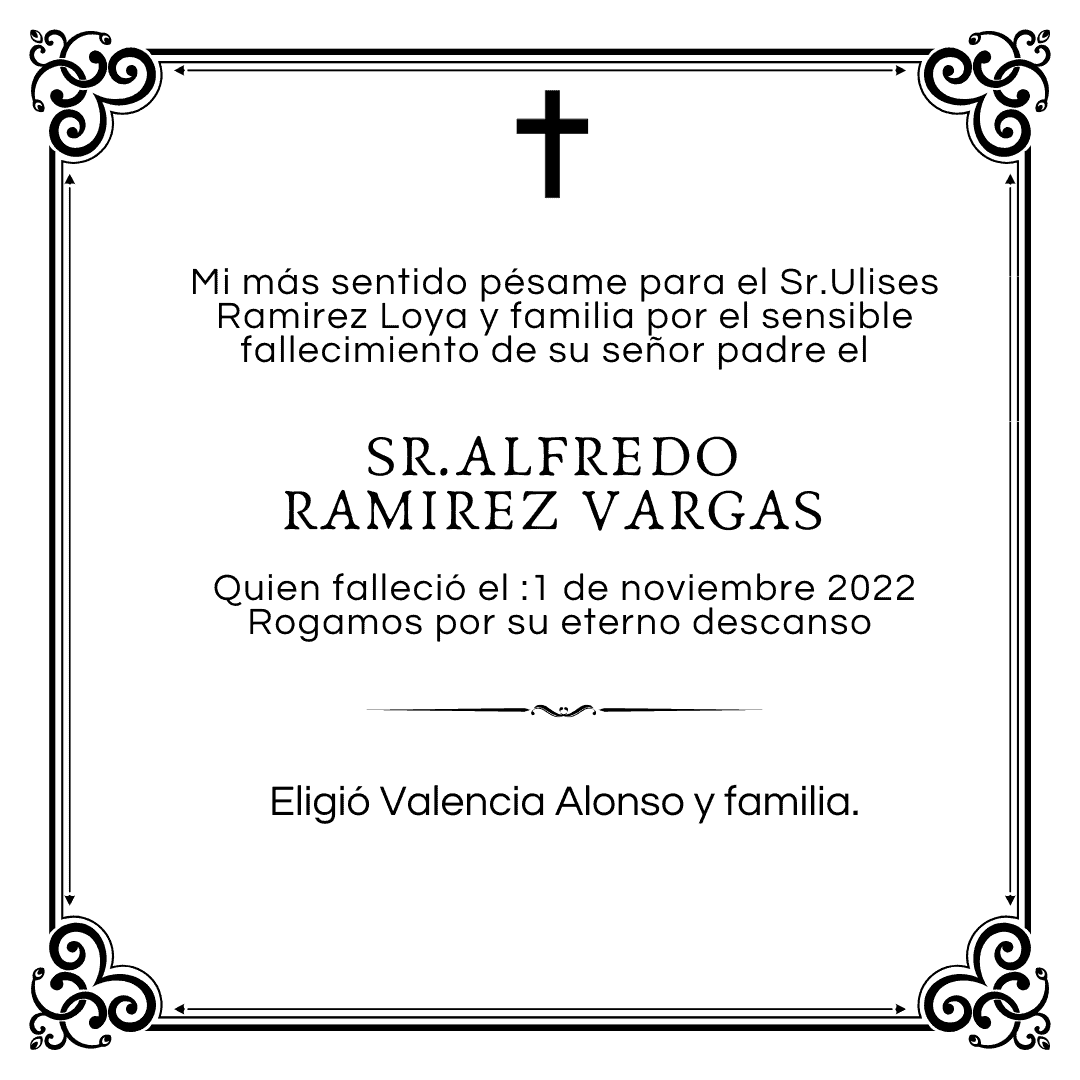 Sr.Alfredo Ramirez Vargas