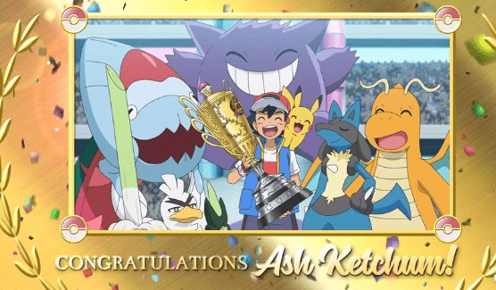 Ash Ketchum se corona como el mejor entrenador Pokemón del mundo