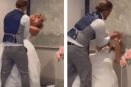 Novio le arroja pastel a su pareja en plena boda en EU