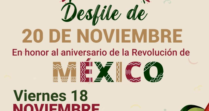 Gobierno de Tecate anuncia calles cerradas por desfile de La Revolución Mexicana