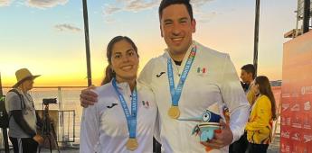 Conquista Martha Sandoval su tercer oro en el centroamericano de aguas abiertas en Colombia