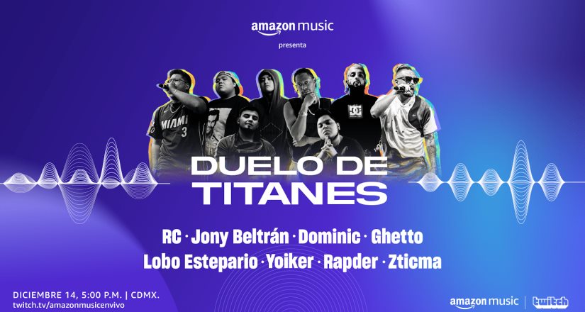 Amazon Music presenta Duelo de Titanes: la fusión entre freestyle y tecnología