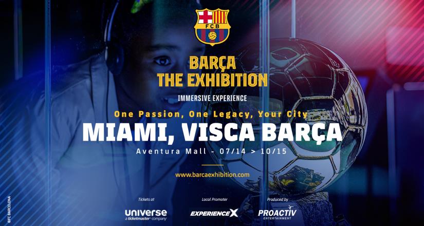 "Barça: The Exhibition" llegará a Miami, una experiencia inmersiva e interactiva con el Club más seguido del mundo