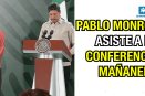 Pablo Monroy asiste a la conferencia mañanera.
