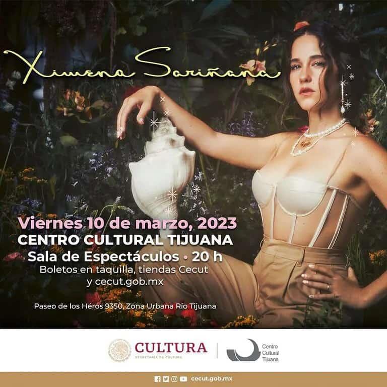 Ximena Sariñana se presentará en Tijuana el día 10 de marzo del 2023