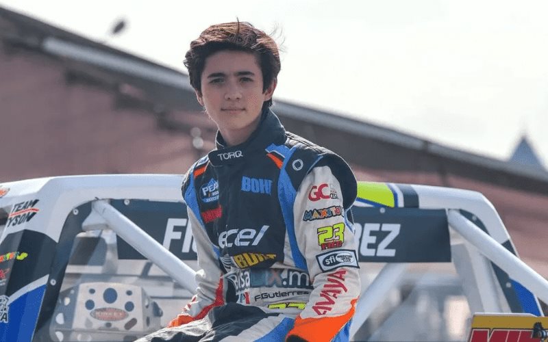Muere a los 17 años Federico Gutiérrez, piloto mexicano de NASCAR en trágico accidente