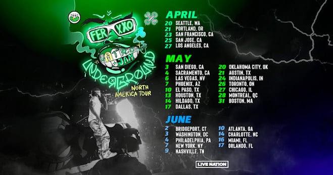 Feid trae la gira Ferxxo Nitro Jam Underground a EE.UU.