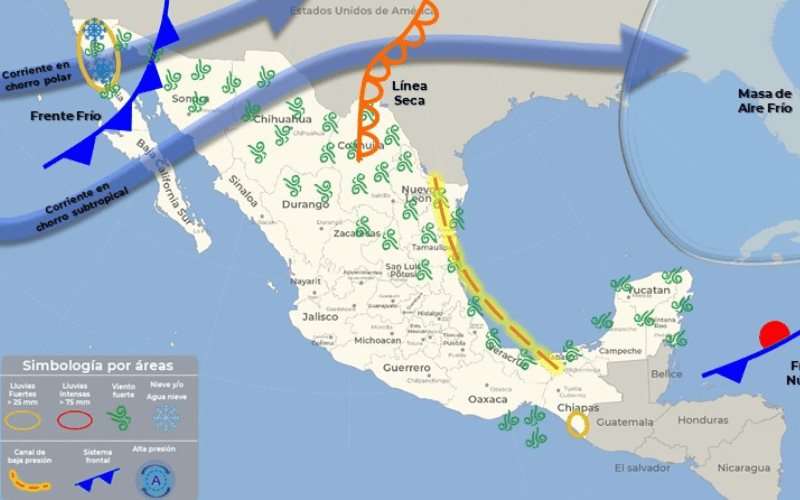 Ingresará frente frío a Baja California este domingo: Protección Civil